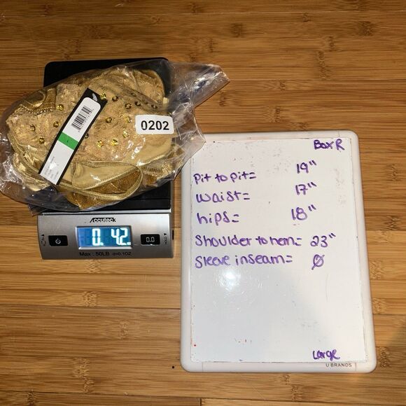 Maurice Sasson Y2K Gold Velvet Lace Tank Top Large Fairycore Whimsigoth V-Neck - Picture 8 of 8